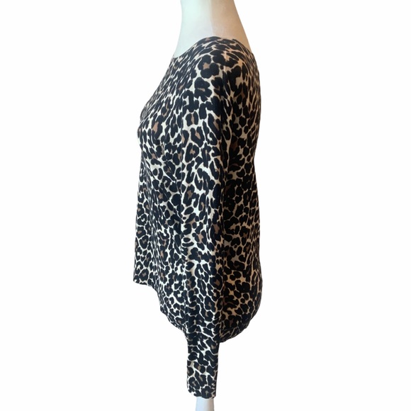 J. Crew Cheetah Leopard Sweater Size Small - Picture 6 of 10